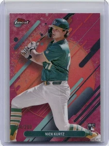 Finest Magenta Refractors #252 Nick Kurtz Rookie RC/200 2025 - Imagen 1 de 2