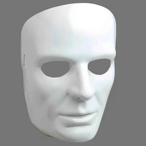 White Face Adult Mask - Picture 1 of 1