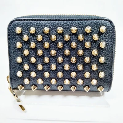 NO TARIFF Christian Louboutin Coin Case Black Leather 2288756 - Image 1 of 4