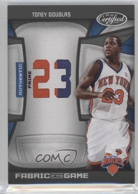 2009 Certified Jersey Number Die-Cut Prime /25 Toney Douglas #FOG-TD Rookie RC - Image 1 of 2