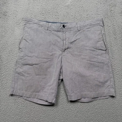 Banana Republic Aiden Shorts Mens 38 Blue White Stripe Chino Cotton Casual - Image 1 of 4