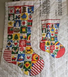 NOS Vintage Spring Mills Christmas Stockings Cut And Sew #4683 - Picture 1 of 8