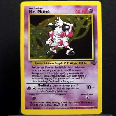 Mr. Mime 06/64 Jungle Unlimited Holo Lightly To Moderately Played - Image 1 of 4