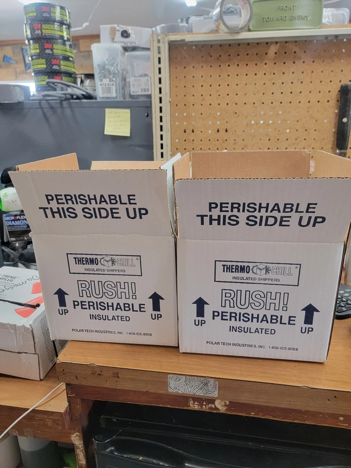 Polar Tech 202/T11C Thermo Chill Foam Insulated Shipping Kit 6 x 5 x 4.5" ID.2pk - Image 1 of 4