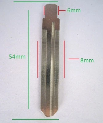 Uncut Key Blank Blade For Toyota Camry Corolla Rav4 Remote Ignition Replacement - Image 1 of 3