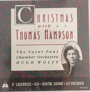 CHRISTMAS with THOMAS HAMPSON 1991 Promo 8" LASERDISC Hugh Wolff PRLD 8461-6 NEW - Picture 1 of 3