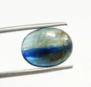 8.60 Ct Natural Amazing Oval Cabochon Blue Kyanite Loose Gemstone Finest Quality - Picture 1 of 11