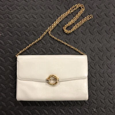 Cartera RODO Italia Correa Cadena Brillante Perlada/Broche Cristales Swarovski/RARA Foto 1 de 4