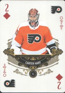 2020-21 O-Pee-Chee Hockey Playing Cards #2DIAMONDS Carter Hart - Picture 1 of 1