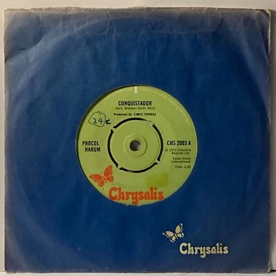 Procol Harum Conquistador 45 - Image 1 of 3