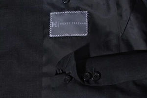 Hickey Freeman Loro Piana Tasmanian Super 120s grau Anzug Chirurgenmanschette 42XL W35 - Bild 1 von 11