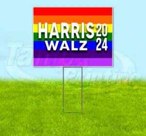 HARRIS WALZ 2024 18x24 Yard Sign Snipe Election President YS00082 - Picture 1 of 4
