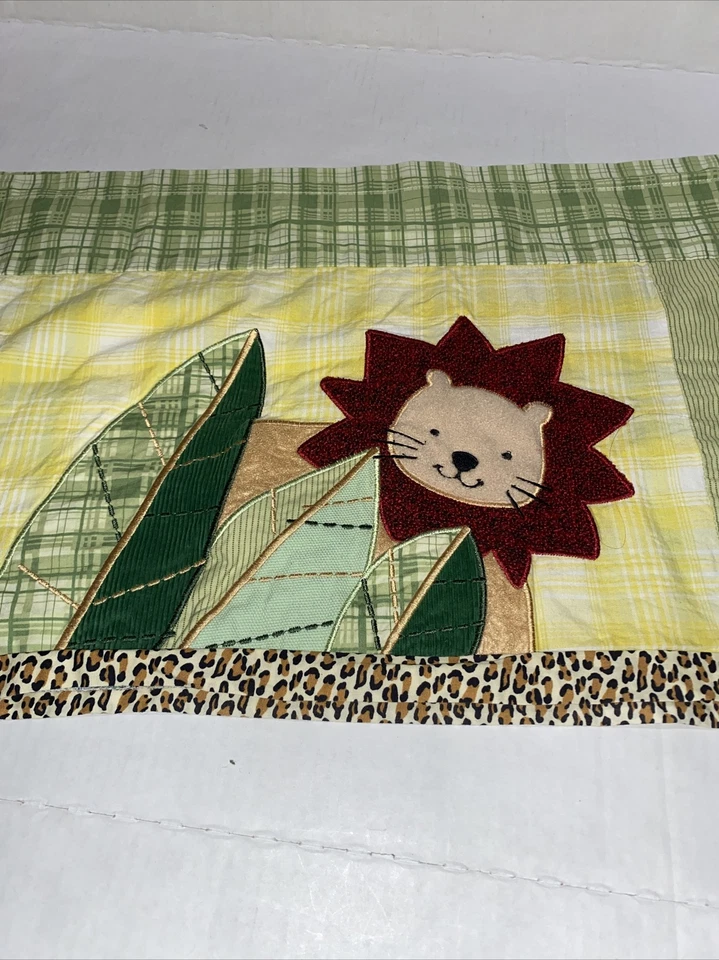 Corderos y Marfil Safari Cenefa Cortinas (2) León Mono Caimán 58x14 Bolsillo Varilla Foto 1 de 4