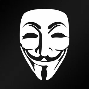 Anonymous Guy Fawkes Mask Car Laptop Motorbike Vinyl Decal Sticker (ia) - Picture 1 of 9