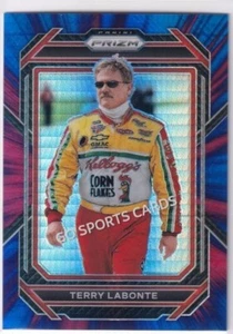 2023 Panini Prizm NASCAR Racing Terry Labonte #48 Red and Blue Hyper Prizms /299 - Picture 1 of 3