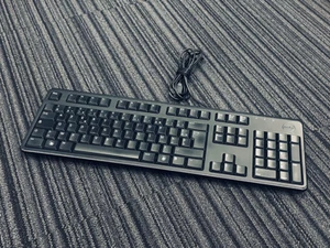 FAULTY Dell KB212-B QuietKey FRENCH Wired USB Standard Keyboard (Black) - Picture 1 of 2
