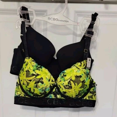 bcbgeneration Mujer Pack de 2 Todo Sobre Sujetador Push Up Encaje 34B Foto 1 de 4