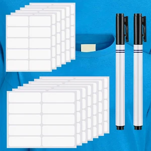 Honoson 300 Pcs Clothing Labels No Iron Fabric Labels Washable Name Labels Nursi - Picture 1 of 12