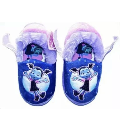 DISNEY Vampirina Plush Rubber Bottom Slippers w/ Wings Sizes 7/8  NWT - Image 1 of 3