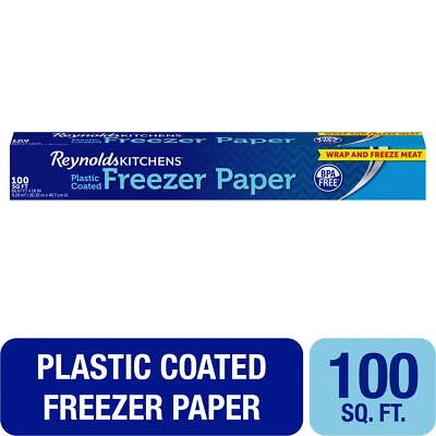 Reynolds Kitchens Coated Freezer Paper, 100 Square Foot Roll