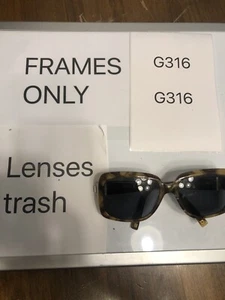Anne Klein Honey Tortoise Square Frame W Gold Logo Accent AK 3165 54 17 125 G316 - Picture 1 of 7