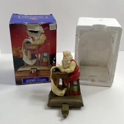 Department 18 Collectable Santa Stocking Holder R0043-1 For Christmas VTG - Image 1 of 4