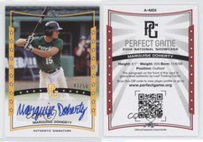 2014 Leaf Perfect Game Showcase Auto Gold /50 Marquise Doherty #A-MD1 Auto