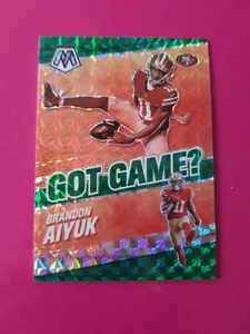 2021 Panini Mosaic Got Game? GG-20 Brandon Aiyuk - SF 49ers - Green Mosaic Prizm - Picture 1 of 2