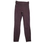 Spanx Women's Straight Leg Jegging Jeans High Rise Burgundy Brown Size SP