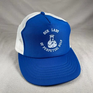 Sombrero Nuestra Señora del Perpetuo Socorro Hombres Gorra Azul Snapback De Colección Premio de Diseñador - Imagen 1 de 11