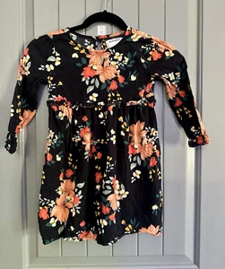 Floral Black Swing Dress for Toddler Girls Old Navy 5T - Picture 1 of 4