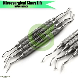 Perio Microsurgical Sinus Lift Curettes Elevators Knives Set Of 4 - Picture 1 of 6