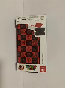 Super Mario Protection Case Kit Nintendo Switch Lite Checkerboard Case PowerA - Picture 1 of 2