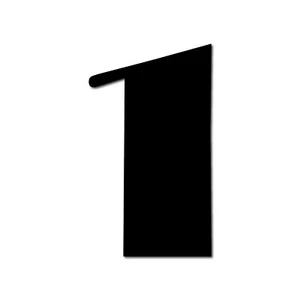 HOUSE NUMBER 1 Broadway Acrylic Large Floating Stylish Modern Gloss Black DIY - Imagen 1 de 17