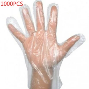 1000 PIEZAS Guantes de plástico para alimentos Guantes para barbacoa de cocina de restaurante - Imagen 1 de 6