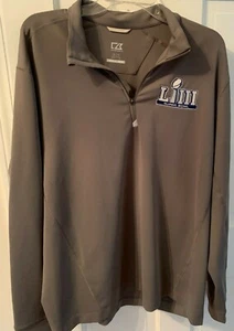 Cutter & Buck Super Bowl LIII Patriots vs. Rams DryTec Quarter Zip Pullover XL - Picture 1 of 4