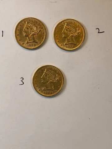 1898 $5 Five Dollar Liberty Head Gold Half Eagle Cover