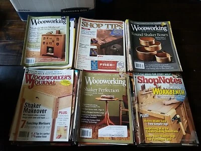Lot Of 89 WOOD Magazine, Shopnotes, Woodworkers, Popular Woodworking  1998-2016s - Image 1 of 4