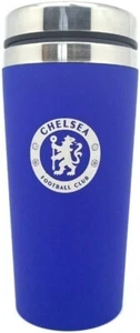 Taza de viaje de aluminio mate sin manos Chelsea FC café regalo de cumpleaños - Imagen 1 de 4