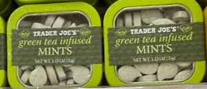 Trader Joe's Green Tea Mints Infused 2 Pack - Picture 1 of 4