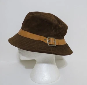 Coach Cuero Cubo Sombrero Hebilla Cinturón Talla M/L Calidad Suave Marrón Gamuza Soho - Imagen 1 de 8