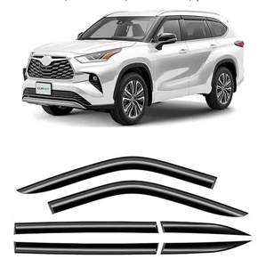 Protectores de lluvia increíblemente duraderos para Toyota Highlander 2020-2025, cinta original - Imagen 1 de 7