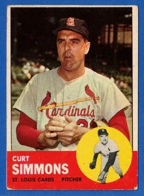 1963 Topps Curt Simmons #22***Envío gratuito**** Foto 1 de 2