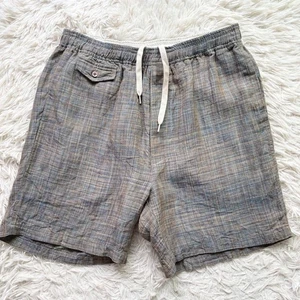 Pantalones Cortos de Playa BEAMS+ 24SS Pantalones Cortos de Lino Multicolor Para Hombre Talla M Hechos en Japón - Imagen 1 de 8