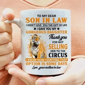 To My Dear Son In Law Mug, 11oz Mug Idea for Son, To My Son Coffee Mug - Picture 1 of 2