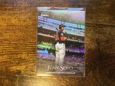 2019 Topps Stadium Club Chrome Juan Soto Refractor SCC-56 Nationals  - Image 1 of 3