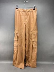 Love Tree Damen Cargohose braun veganes Leder Größe S - Bild 1 von 5