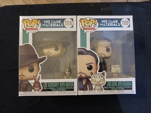Lote de 2 Vinilos Funko Pop His Dark Materials Lee Scorsbey con Hester #1110 y #1109 - Imagen 1 de 6