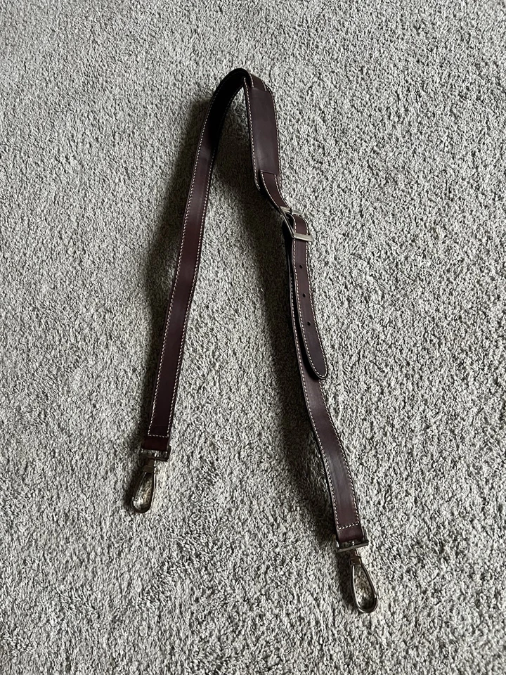 Novo DOONEY & BOURKE Ajustável Couro Marrom Prata Hardware CINTA DE REPOSIÇÃO - Imagem 1 de 3