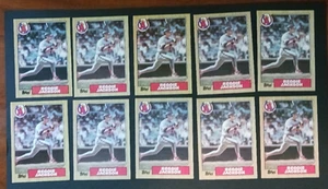 1987 Topps Reggie Jackson Baseball Card #300 (Lot 10 cards) EX+ - NM - Picture 1 of 2